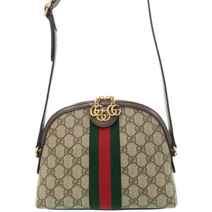 GUCCI Ophidia GG Shoulder Bag Brown